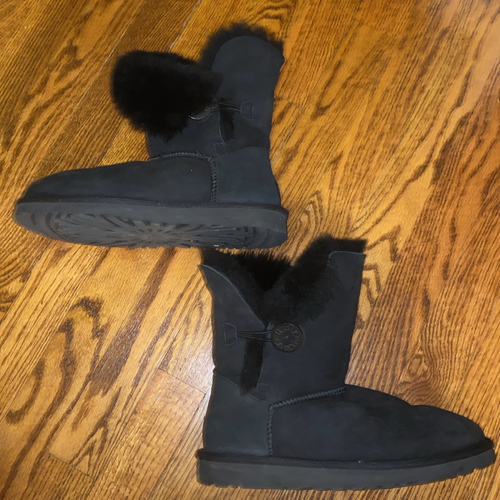 Ugg Black Bailey Button Boot